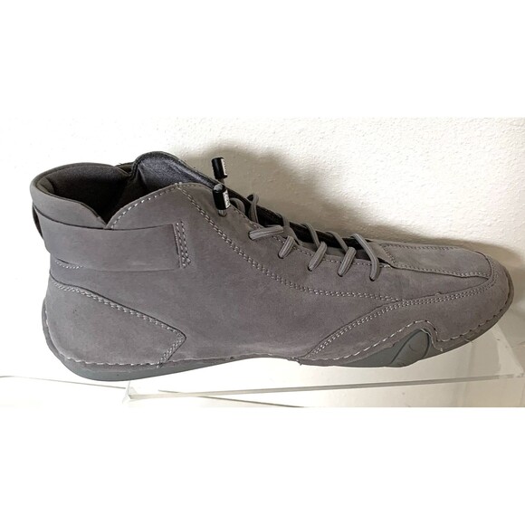 LDeck Italian Handmade Suede Luxury High top Sneakers Women 9M - Picture 6 of 8